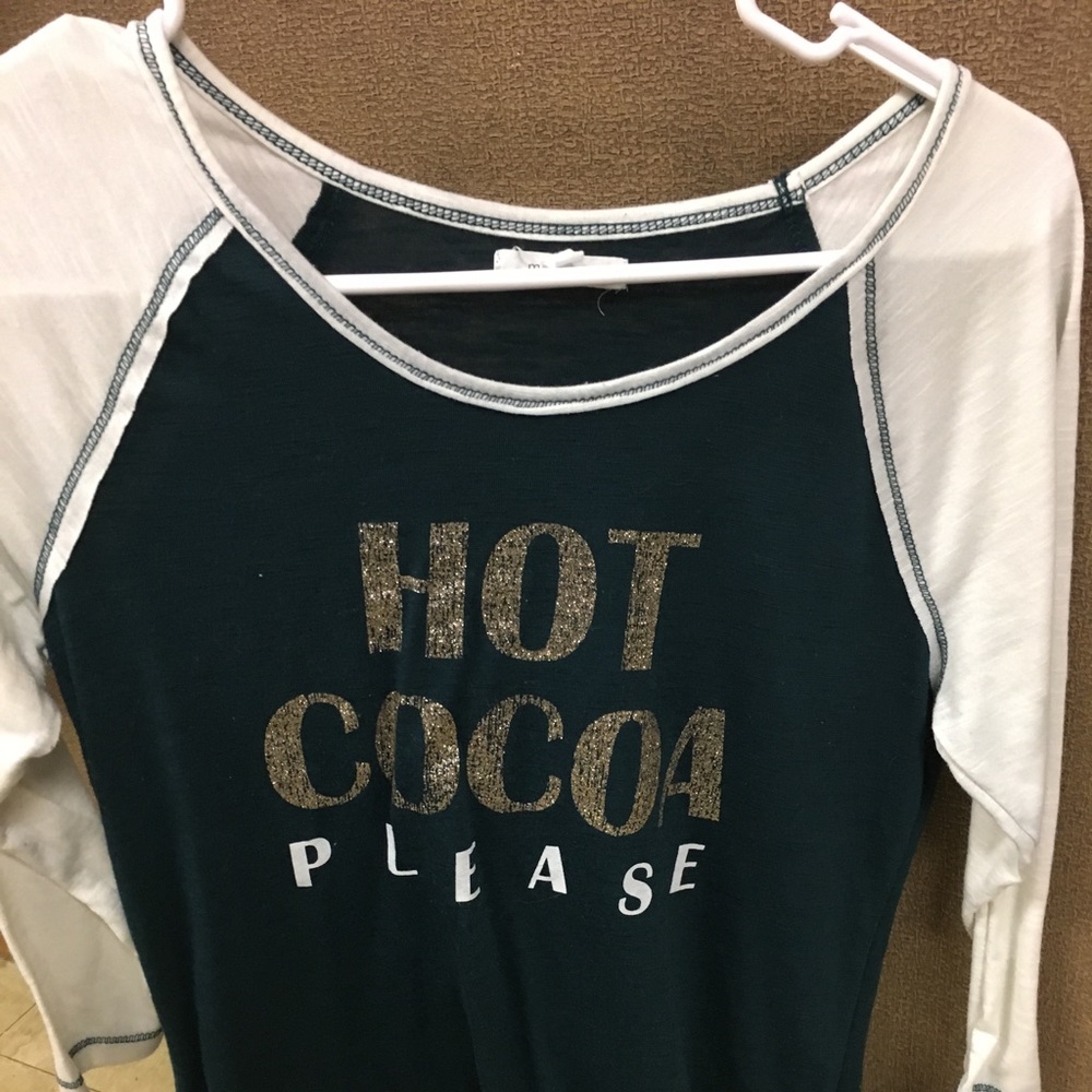 Hot cocoa please shirt